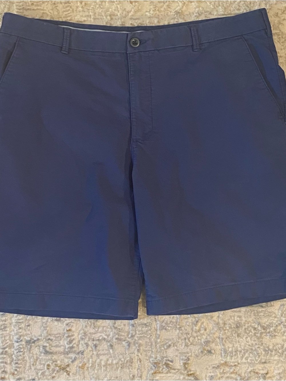 Izod Navy Flat-Front Men’s Shorts